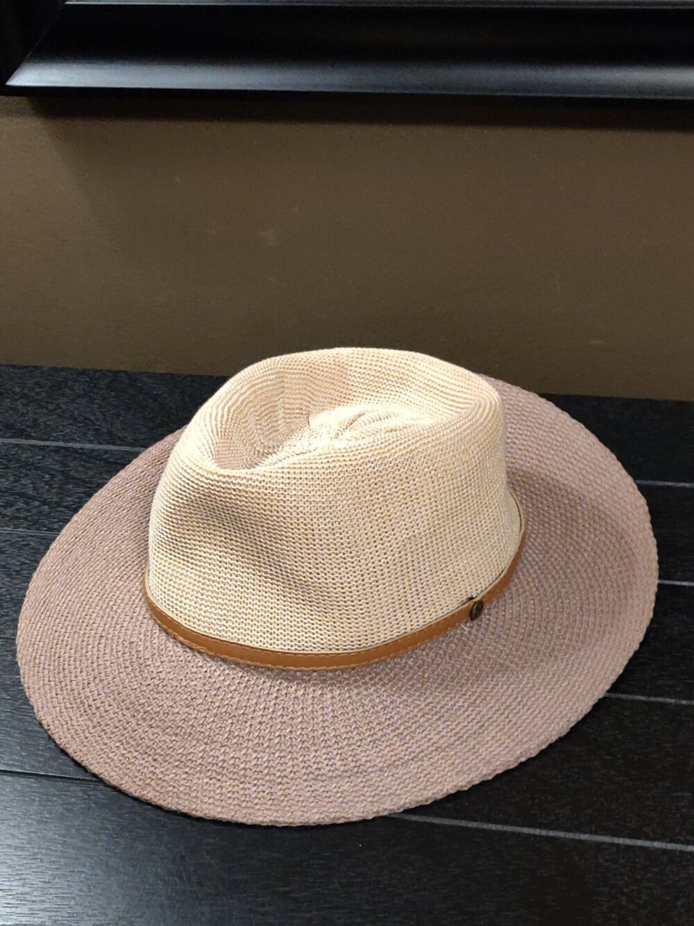 Wallaroo Monroe Fedora Wide Brim Sun Hat 2 Tone